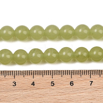 Natural Dyed White Jade Beads Strands GG-CBAEB22-B01-8mm-05-1