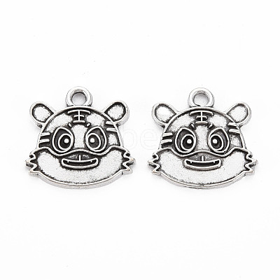 Tibetan Style Alloy Pendant Enamel Settings TIBEP-N010-018AS-RS-1