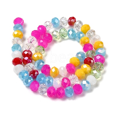 Glass Beads Strands EGLA-A034-M8mm-29-1