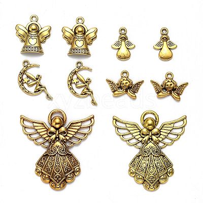 Tibetan Style Alloy Pendants TIBEP-MSMC020-AG-1