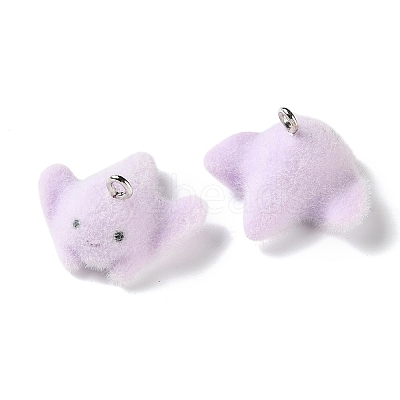 Ocean Theme Flocking Opaque Resin Pendants RE-CBA4F9B-07C-1