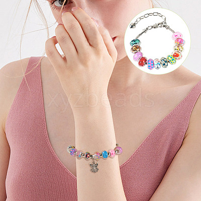 DIY European Bracelete Making Kits DIY-TA0012-17P-1
