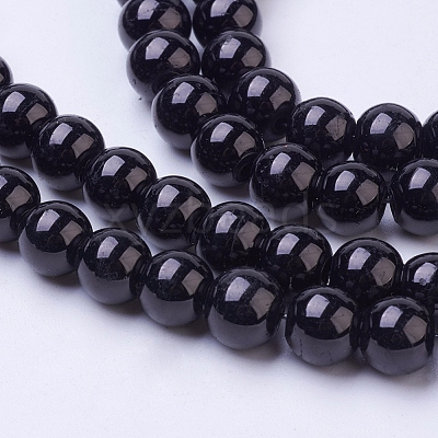 Painted Glass Bead Strands X-DGLA-S071-8mm-90-1