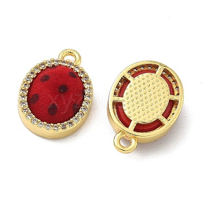 Brass Micro Pave Cubic Zirconia Pendants KK-C158-03E-G-1