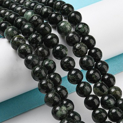 Natural Serpentine Beads Strands G-P504-6mm-01-1
