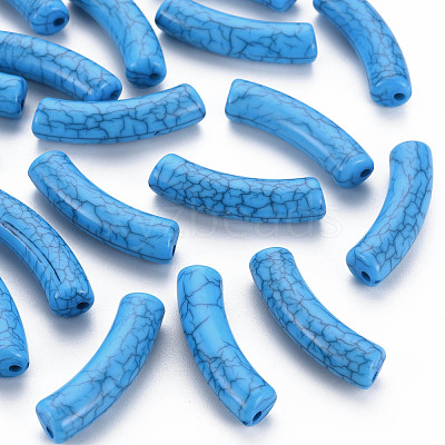 Opaque Crackle Acrylic Beads MACR-S372-002N-003-1