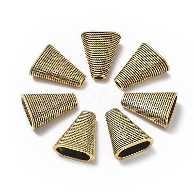 Tibetan Style Bead Cones TIBEB-00957-AG-RS-1