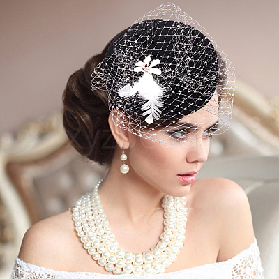 4Pcs 4 Colors EVA Cloth Round Fascinator Hat Base for Millinery AJEW-BC0007-39-1