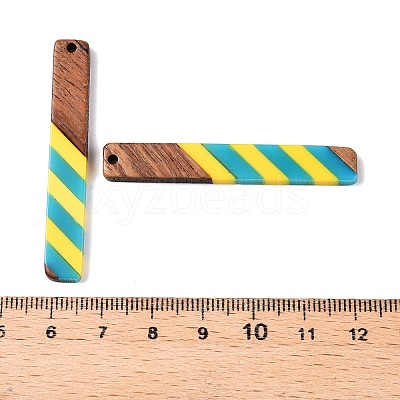 Epoxy Resin & Walnut Wood Pendants RESI-N039-121D-1