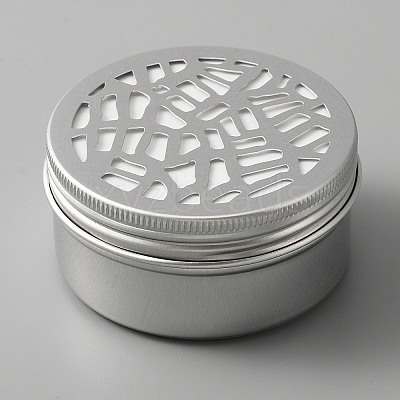 Aluminium Shallow Round Candle Tins LS-AJEW-WH0312-59C-1