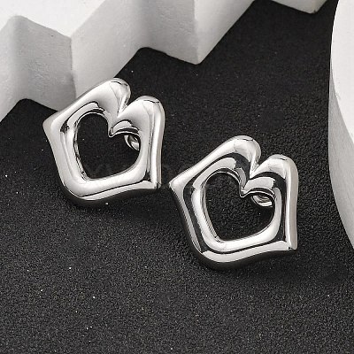 304 Stainless Steel Stud Earrings EJEW-K268-11P-1