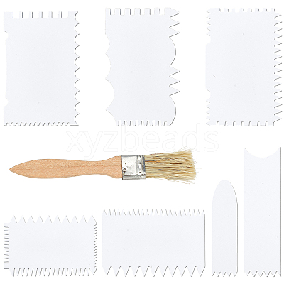 1Set PP Plastic Spatulas Set DIY-GF0005-26-1