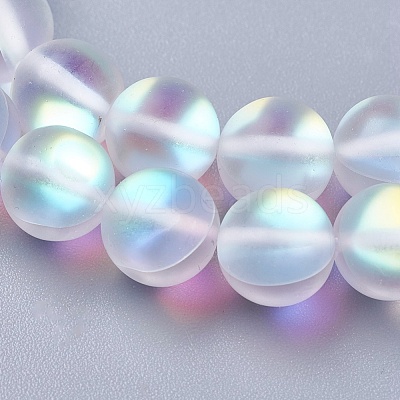 Synthetic Moonstone Beads Strands G-E468-G01-10mm-1