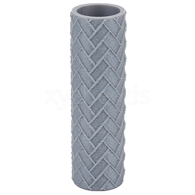Plastic Handle Clay Texture Roller DIY-WH0699-88A-1