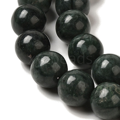 Natural Black Jade Beads Strands X-G-H067-A03-6MM-1