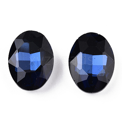 Pointed Back Glass Rhinestone Cabochons RGLA-T080-18x25mm-13-1