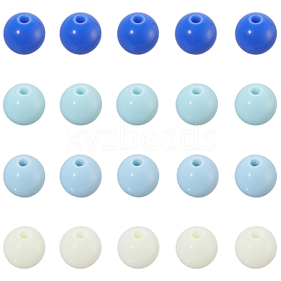 Opaque Acrylic Beads SACR-PA0001-04B-04-1