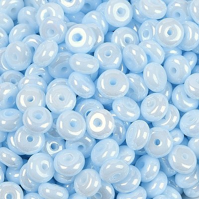 Opaque Colours Luster Glass Seed Beads SEED-P008-01C-09-1