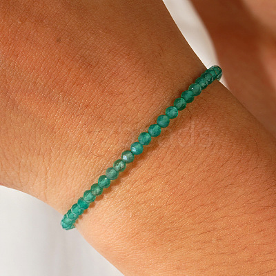 Natural Green Aventurine Beaded Bracelets for Women UZ0240-1