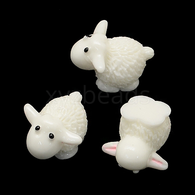 Sheep Resin Cabochons X-CRES-R183-36-1