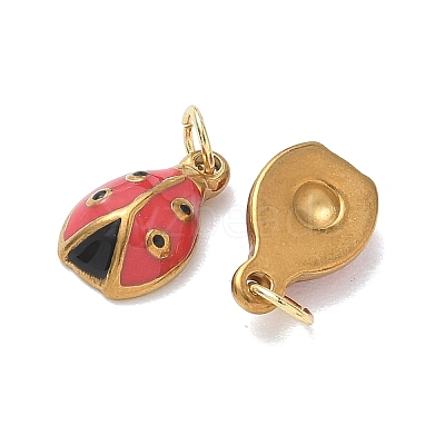 304 Stainless Steel Enamel Pendants STAS-K330-11G-1