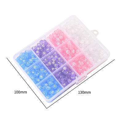 Transparent Acrylic Beads TACR-YW0001-22-1