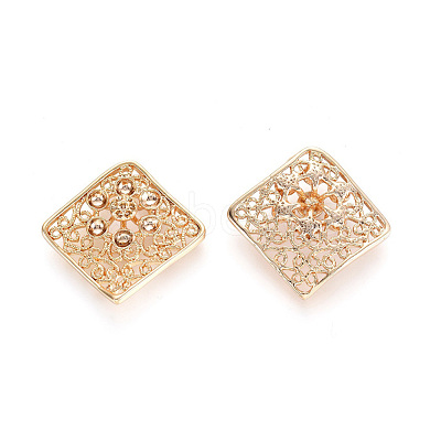 Brass Cabochon Settings KK-G151-55G-1