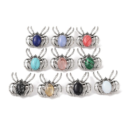 Synthetic Gemstone Brooches G-A224-01AS-18-1
