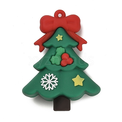 Christmas PVC Plastic Big Pendants KY-D018-01G-1