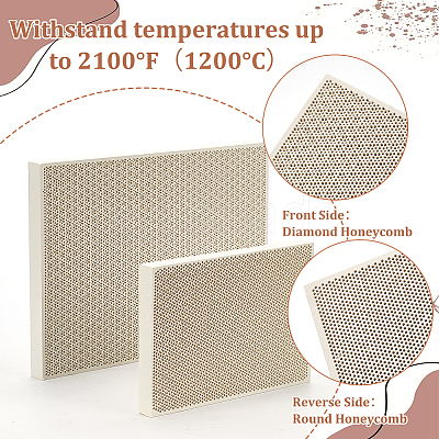 2Pcs 2 Styles Jewlery Honeycomb Quartz Soldering Board FIND-BC0013-40-1