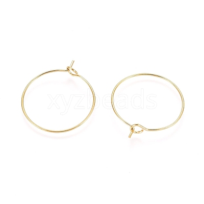 Ion Plating(IP) 316L Surgical Stainless Steel Hoop Earring Findings X-STAS-D164-02G-A-1