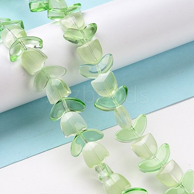 Transparent Glass Beads Strands LAMP-H061-02E-1