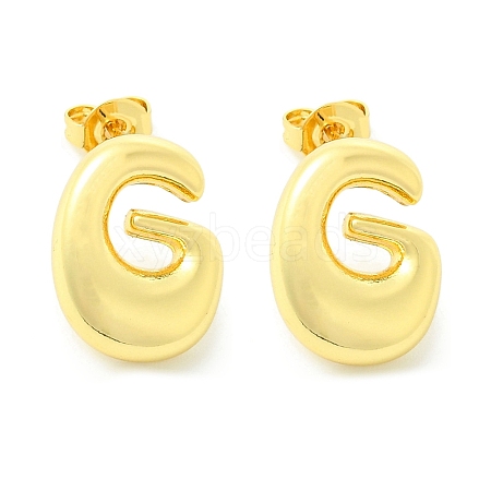 Rack Plating Brass Earrings EJEW-S222-01G-G-1