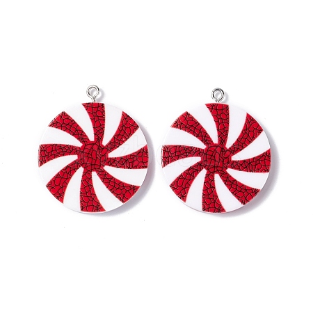 Opaque Acrylic Pendants SACR-G027-01P-1