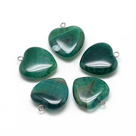 Natural Brazilian Agate Pendants X-G-S262-01C-1