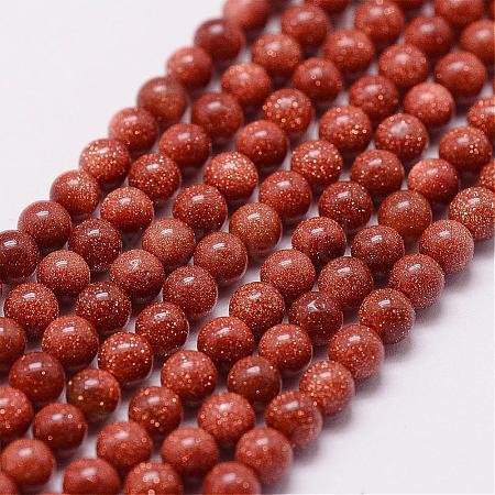 Goldstone Beads Strands G-N0200-01A-3mm-1