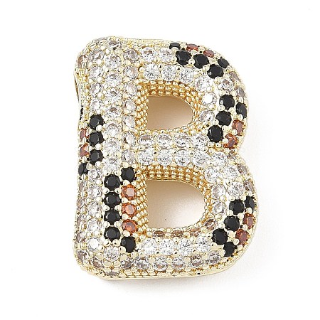 Brass Micro Pave Cubic Zirconia Pendants KK-Z108-02G-B-1