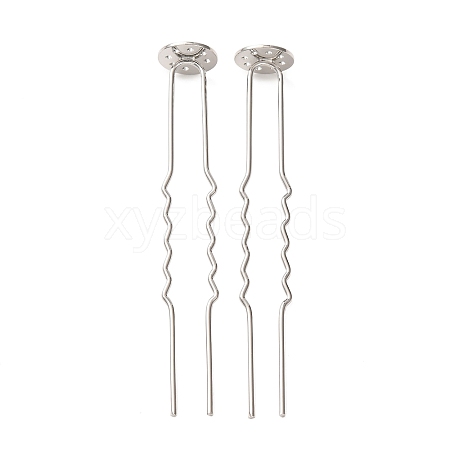 Brass Hair Fork Findings KK-H298-02B-1
