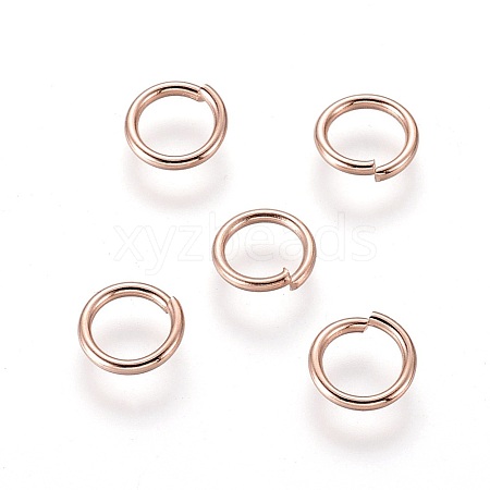 304 Stainless Steel Open Jump Rings STAS-O098-01RG-17-1