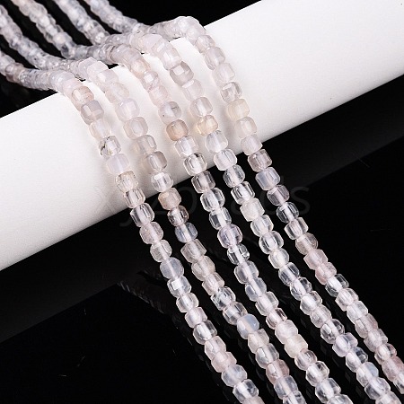 Natural White Agate Beads Strands G-T138-211A-1