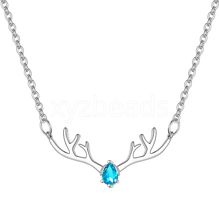 Deer Urn Ashes Pendant Necklace PW-WG78BFC-12-1