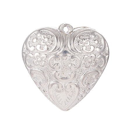 Heart CCB Plastic Big Pendants CCB-J028-69P-1