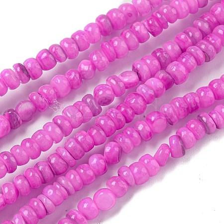 Dyed Natural Freshwater Shell Beads Strands BSHE-G039-07L-1