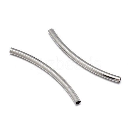 Brass Curved Tube Beads KK-F0317-12P-NR-1