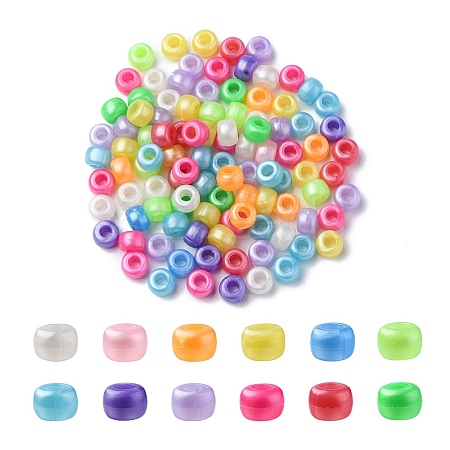 Plastic Pearlized Beads KY-YW0001-37-1