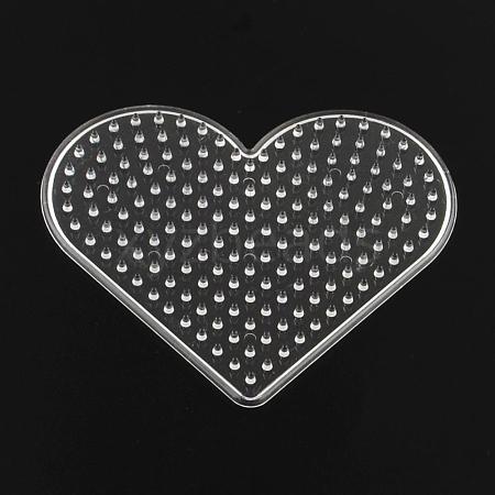 Heart ABC Plastic Pegboards used for 5x5mm DIY Fuse Beads DIY-Q009-14-1