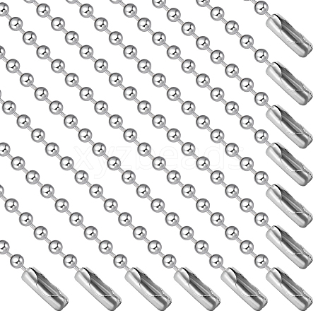 Beebeecraft 24Pcs 304 Stainless Steel Ball Chain Necklace Making NJEW-BBC0001-10A-1