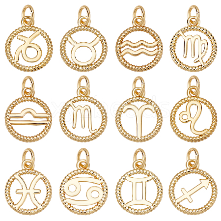 Beebeecraft Brass Charms KK-BBC0002-12-1