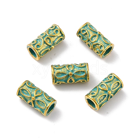 Tibetan Style Alloy Beads PALLOY-C154-39GGP-1