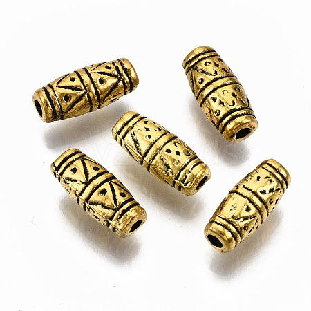 Tibetan Style Alloy Beads TIBEB-N005-23AG-RS-1